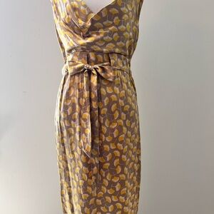 DIANE VON FURSTENBERG Women’s silk cowl , neck dress size 10